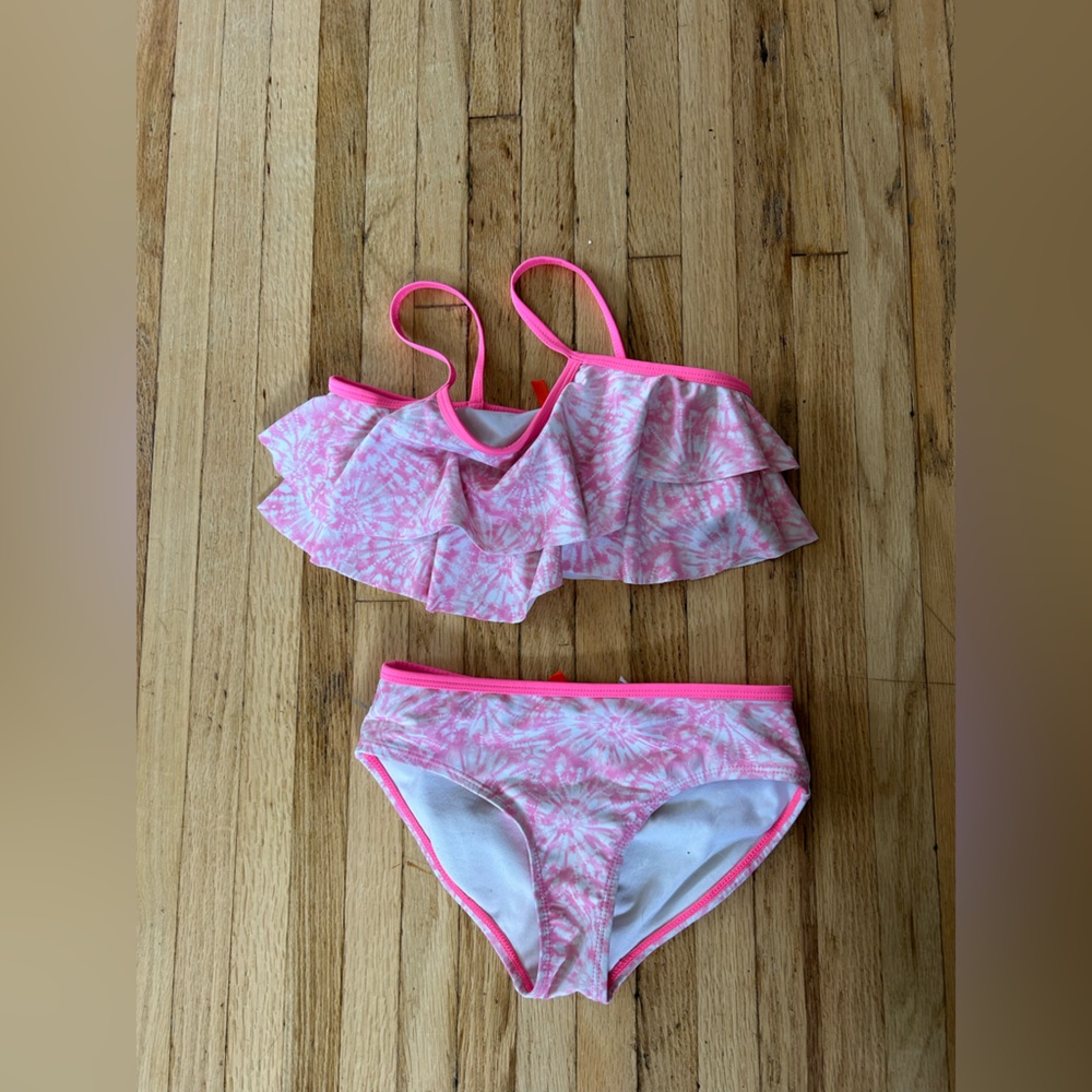 Joe Fresh Pink and White Swimsuit